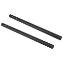 【送料無料】Haoge VA-PR25B 長さ25cm (9.8インチ) アルミニウム合金ロッド 15mm M12スレッド付き カメラレールサポートシステム リ...