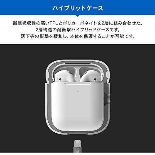 ������̵���ۡ�VRS�� AirPods �б� ������ �Ѿ׷� 2�ع�¤ �׷� �ۼ� �ϡ��� ���С� ���ȥ�å��դ� ��Ǽ������ ���ɻ� ���������С� ��ɻ� ���������꡼ [ Apple AirPods1 / AirPods2 Wireless Charging Case �������ݥå� �б� ] MODERN �ۥ磻��