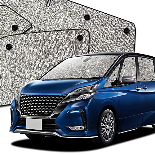 【送料無料】趣味職人 サンシェード シームレスサンシェード セレナ C27系 SERENA 車用 カーテン 車中泊 カーフィルム フルセット 日本製 対応 『03s-b016-sa』