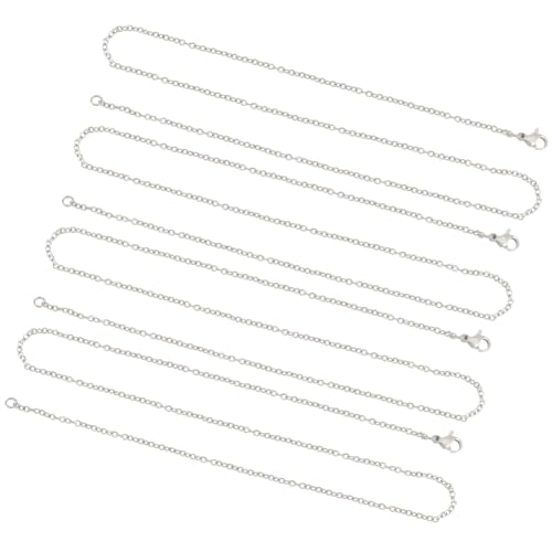 【送料無料】UNICRAFTALE 55/60/60.5cm チェーンネックレス ブレーキチェーン ステンレス製チェーン 極細 カニクラスプ付き 留め具付き シ...