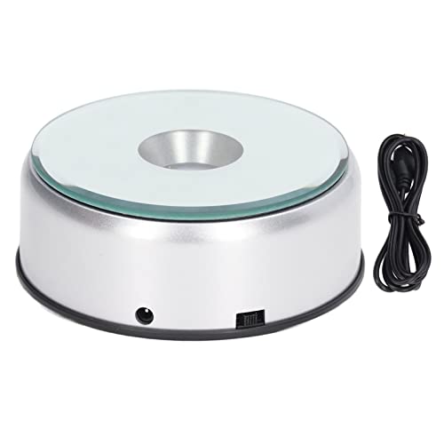 【送料無料】ターンテーブル スタンド回転ベース ディスプレイライト LED照明ベース USB オブジェ 置物 ディスプレイ ライト フィギュア