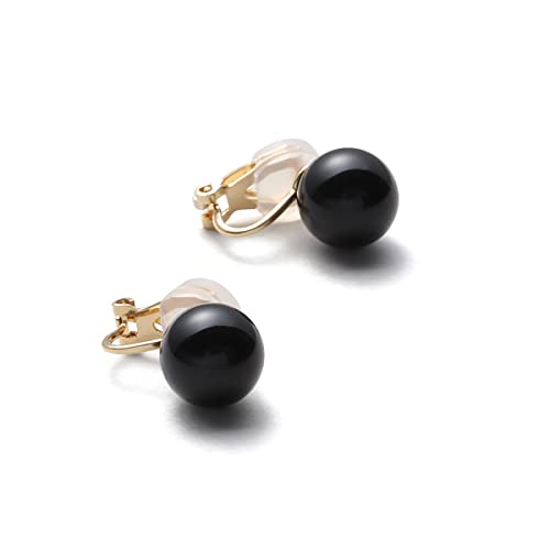 【送料無料】パールイヤリング 高級国産 グランプレミアム 真珠 冠婚葬祭用 ブラック ゴールド 大粒10m..