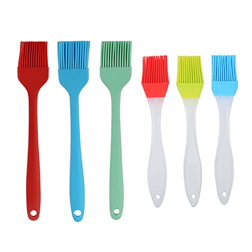 【送料無料】SHULLIN 6個入 耐熱 焼き オイル シリコンベースティング ブラシ 油引き 塗り刷毛 耐熱 焼..