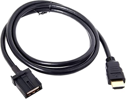 【送料無料】Timloon カーナビ用HDMIケーブル 4K HDMI Eタイプ-Aタイプ トヨタ ホンダ(ギャザズ) 三菱 日産 ダイハツ純正ナビ等 日産 MM519D-L(W) イクリプスナビ用 HDMI114 KCU-620HE ナビ等に （長さ約1.5M）