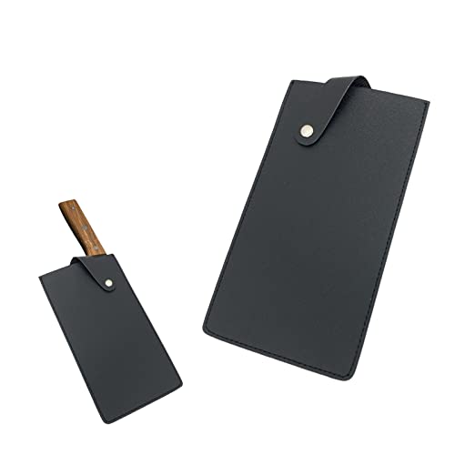 【送料無料】nalaina 包丁ケース 革 包丁カバー ナイフカバー 中華包丁カバー 20.8x10cm PUレザー 刃物 菜切り包丁 安全ケース 持ち運び 収納 包丁入れ 料理ツール用 業務用 黒