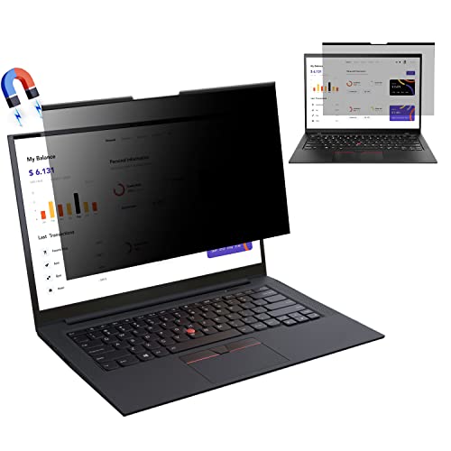 【送料無料】LuFiYa 覗き見防止フィルター マグネットタイプ 1秒着脱式 のぞき見防止 フィルム ノート..