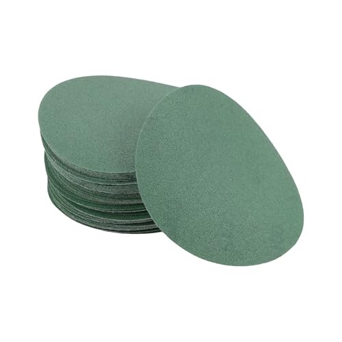 【送料無料】HEROFFIX 50個の車用木製研磨ディスク スムージングフックループ研磨シート 5