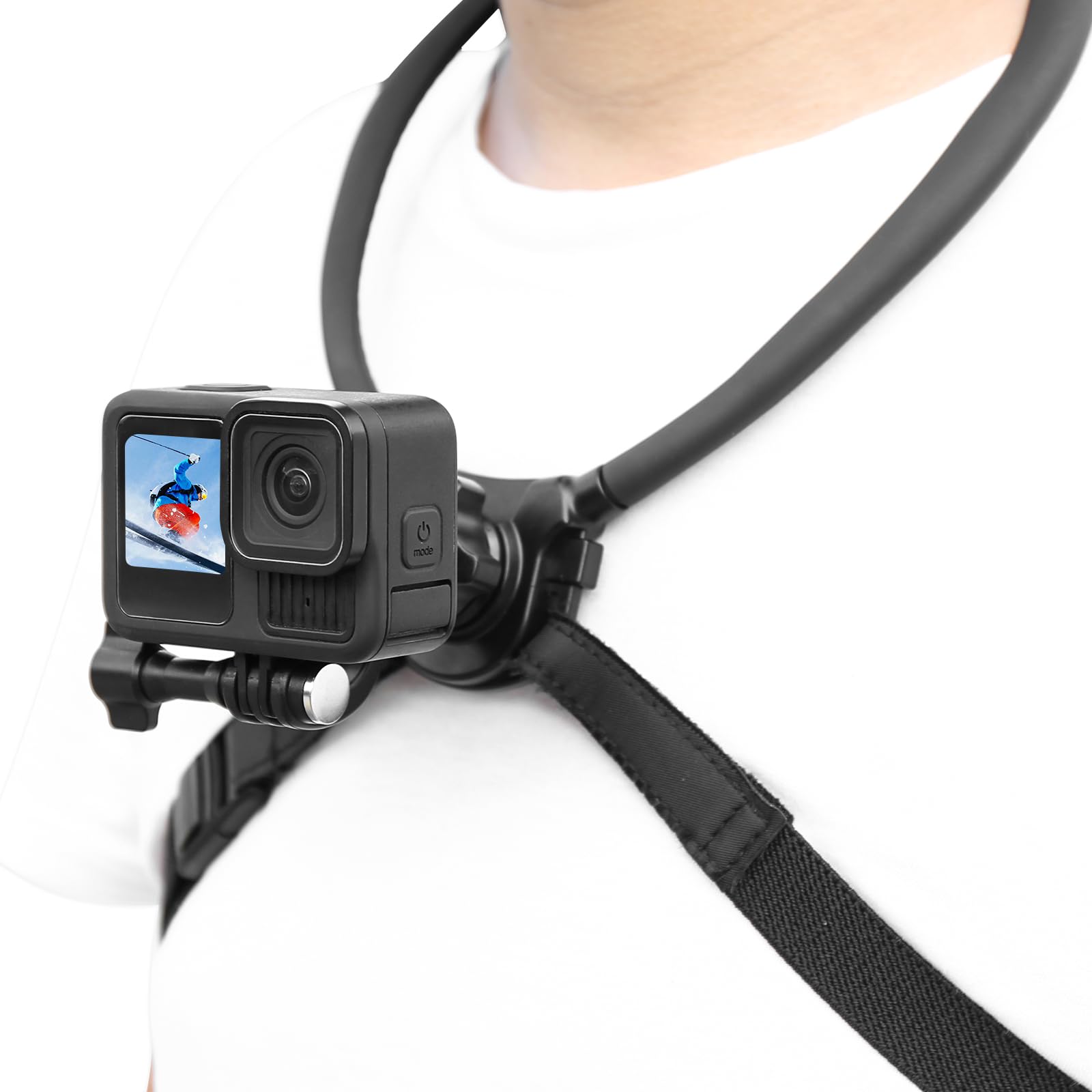 【送料無料】【2025新開発】ネックレス式マウントPOVネックレスマウント首掛けロックGoPro用アクセサリ..