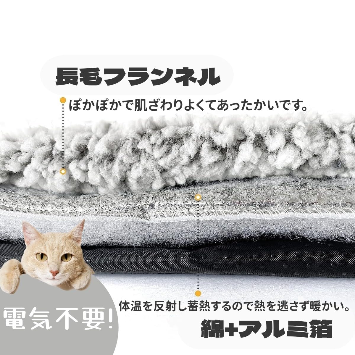 【送料無料】Little Beanペット用ホットマット 電気不用 体温で蓄熱 ペットベッド ...