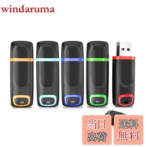 【送料無料】Vansuny USBメモリ 64GB USB3.0 5個セットラッシュドライブ キャップ式 コンパクト 超高速 USBフラッシュメモリ （五色：青、緑、赤、オレンジ、ライトブルー）