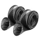【送料無料】SANLIKE 竿袋 ロッドカバー PET製 釣り竿カバー 170cm ロッドスリーブ ロッドソックス 2点入り(黒白)
