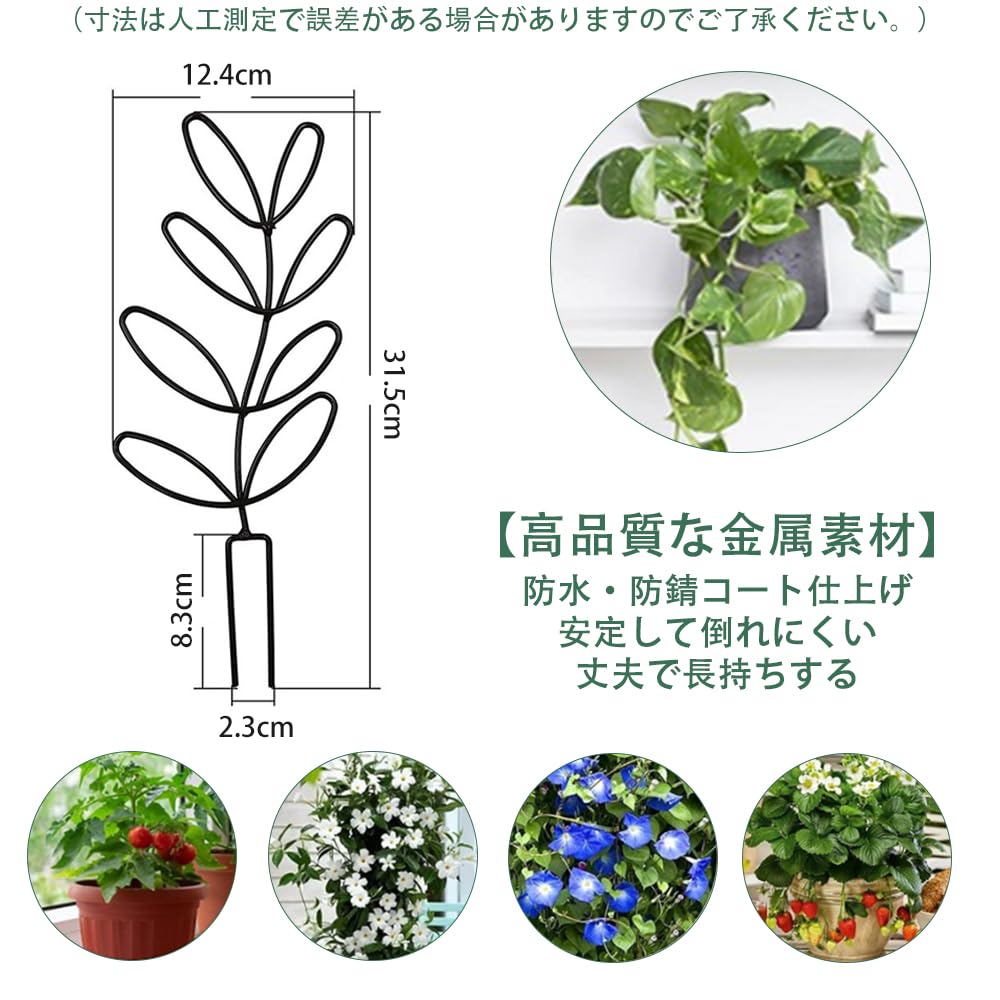 【送料無料】YUWENW 園芸支柱 植物支柱 1セット 花ささえ 花支え 植物サポート 観...