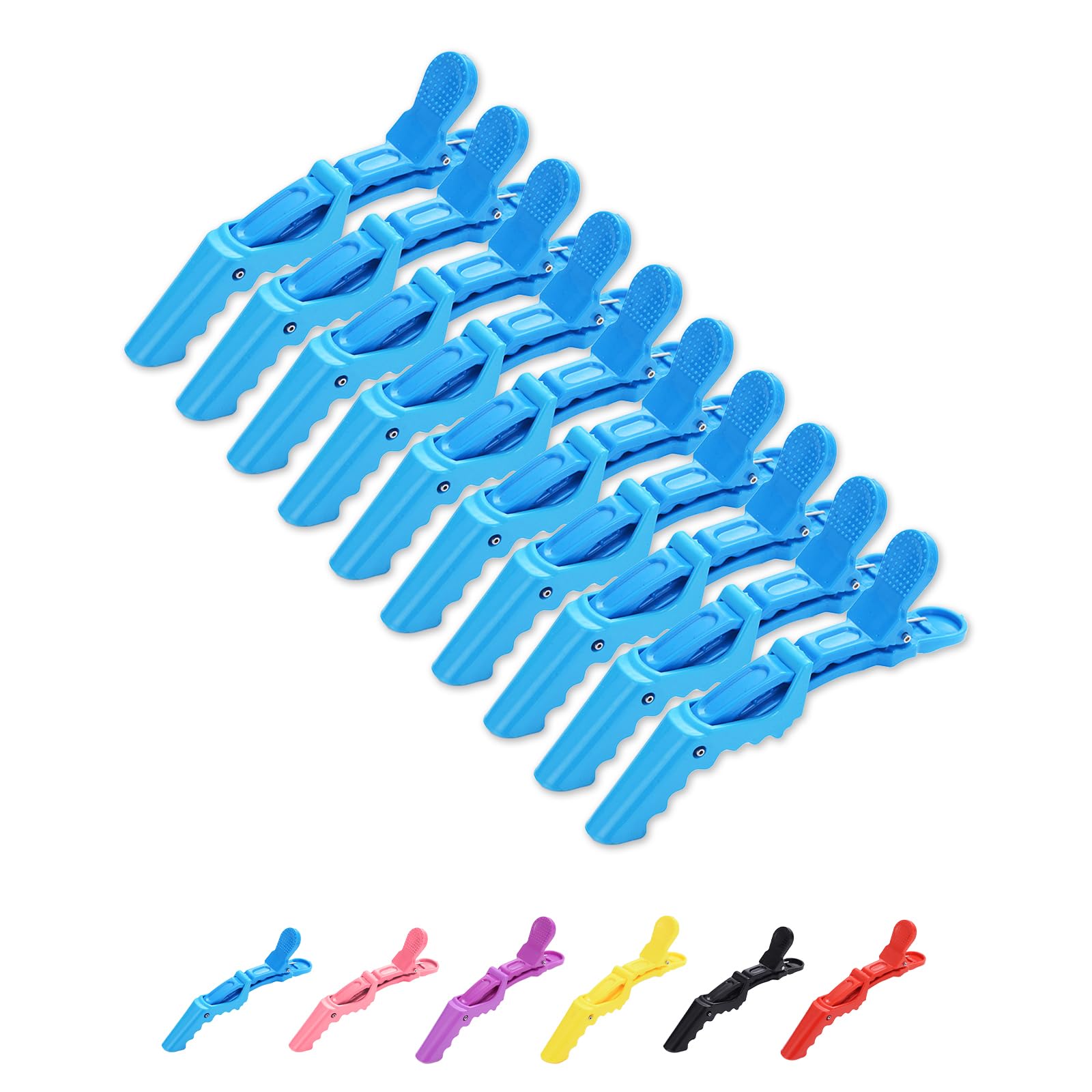 【送料無料】ZeniMart 10本セット ワニクリップ ダッカール プロ用 サロンヘアクリップ ドラゴンクリップ メンズ レディーズ ヘアクリップ ヘアピン ...