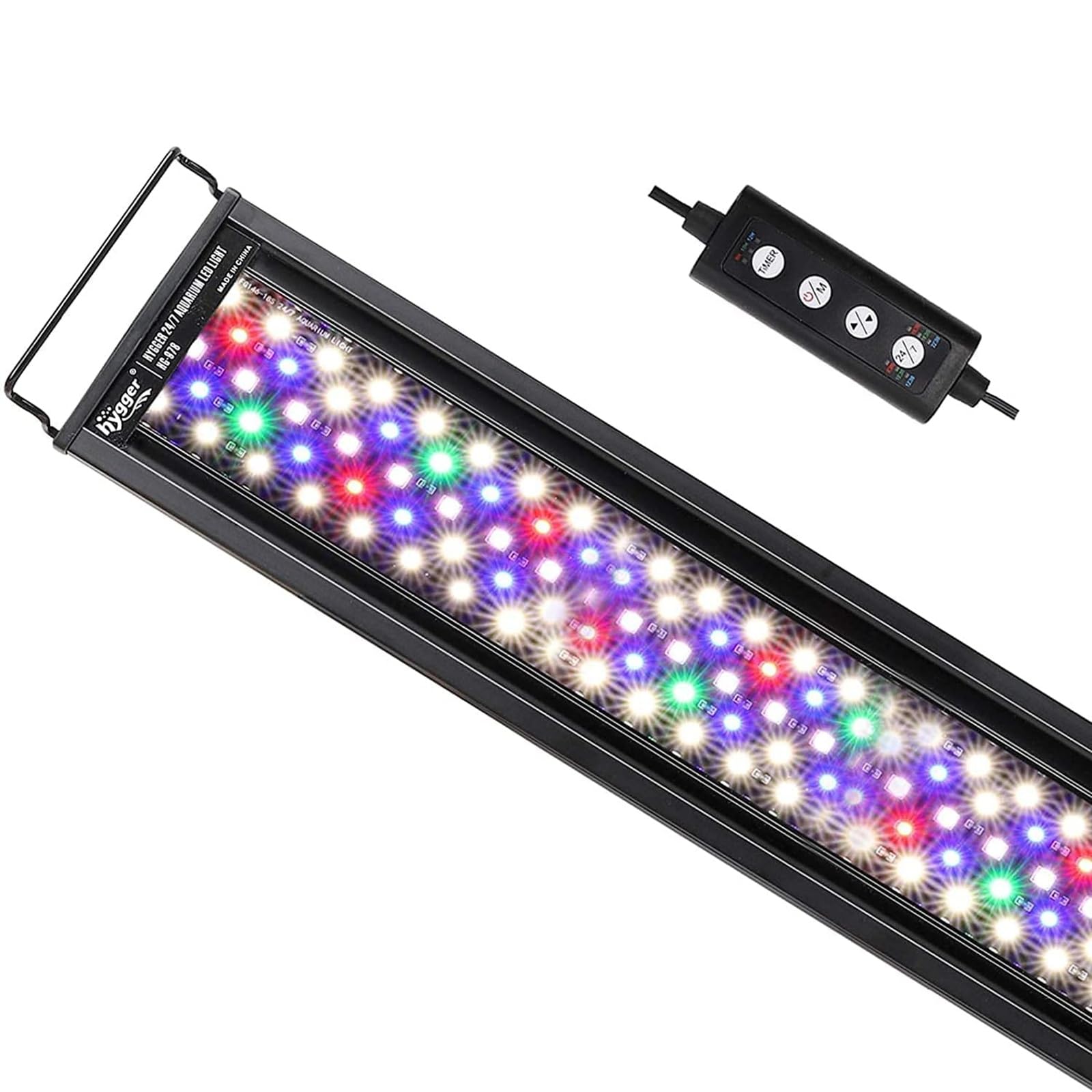 【送料無料】hygger 水槽ライト アクアリウムライト 14W クリアLED 熱帯魚ライト 7色白 ...