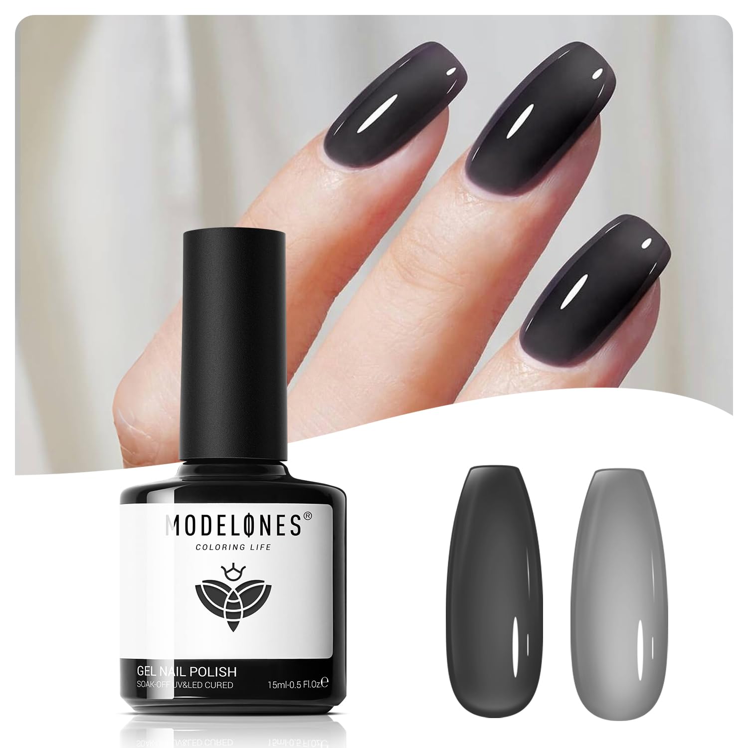 【送料無料】Modelones ジェルネイル シアーカラージェル 単色 透明感ある 15ml UV/LED対応 初心者＆プ..