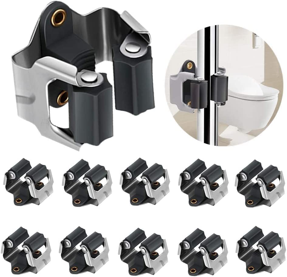 【送料無料】モップホルダー ほうきホルダー 壁掛式収納ホルダー 10個セット 壁掛けモップハンガー ロ..