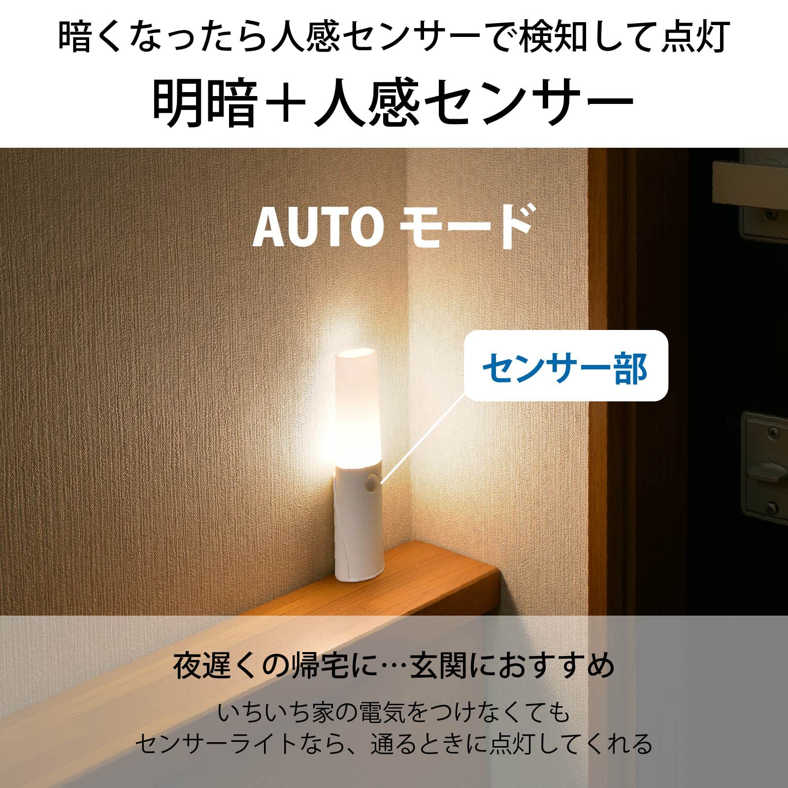 ������̵���ۥ������ŵ� ���󥵡��饤�� �����Ӽ� LED ���� �եåȥ饤�� ­���� �ϥ�ǥ��饤�� �������� �ʹ����ť��󥵡� �ŵ忧 NIT-BLA6JB-WL 06-1719 OHM