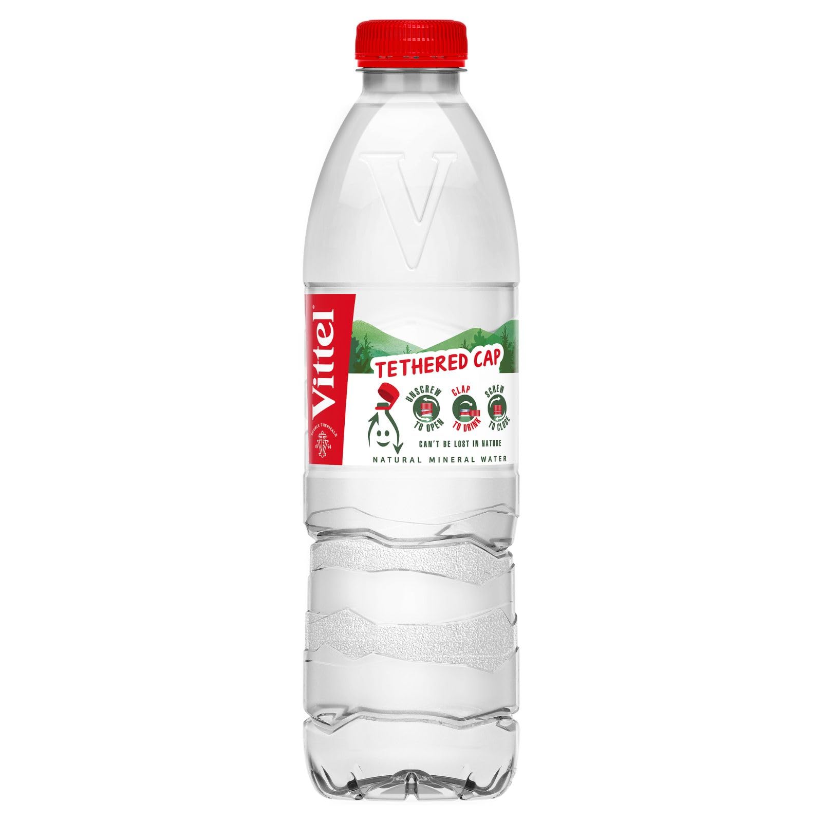 【送料無料】Vittel(ヴィッテル) 硬水 ナチュラルミネラルウォーター ペットボトル 500ml x 24本 (フランス ヴォージュ山脈 カルシウム マグネシウム)[正規輸入品]