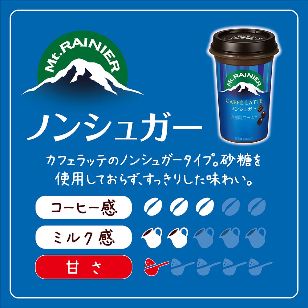 【送料無料】【限定】森永乳業 マウントレーニア カフェラッテ ノンシュガー 1ケー...