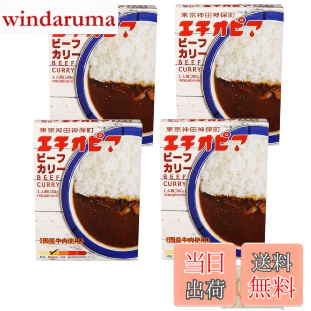 【送料無料】エチオピア カリー 200g 4個セット アソート【ショップオリジナルティッシュ付き】 (200g x4, ビーフ)