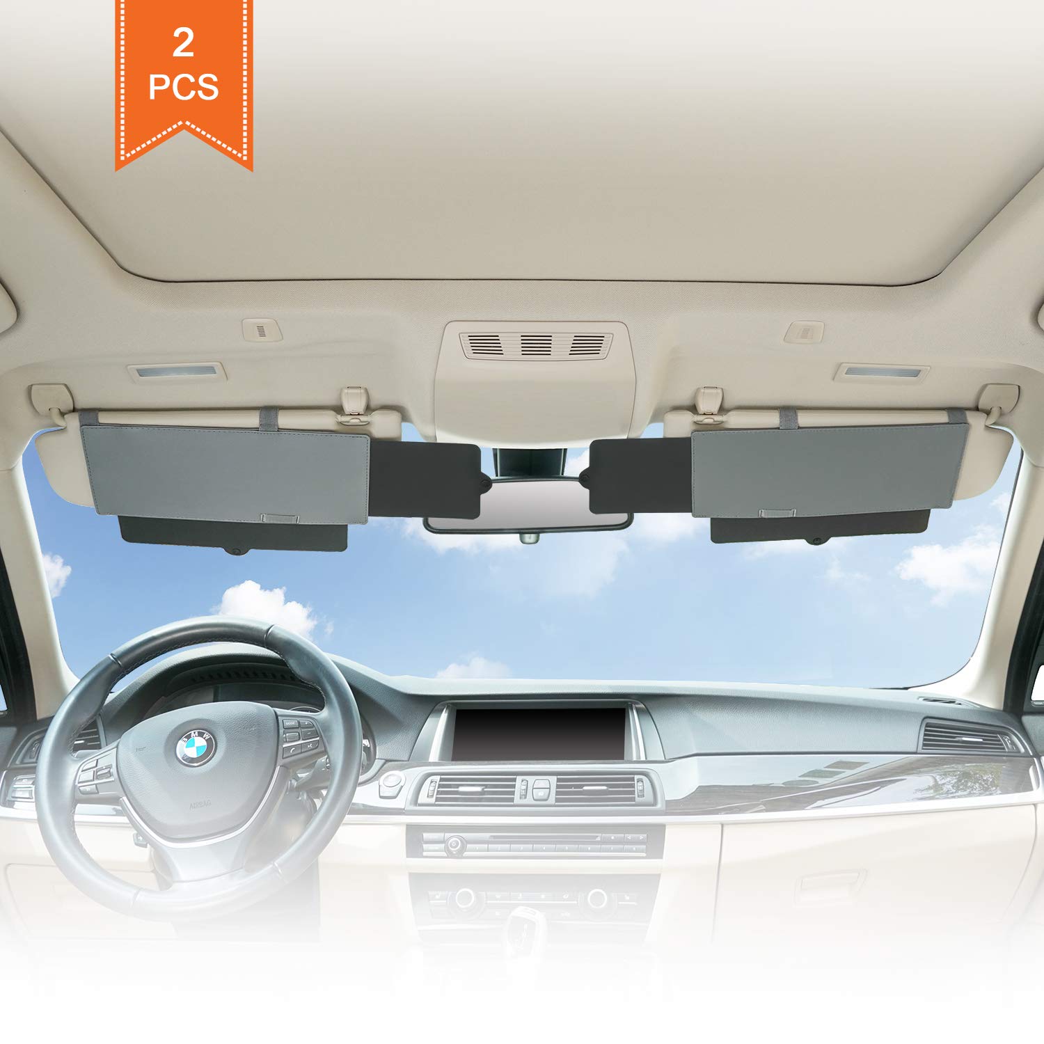 【送料無料】車サンバイザーExtender TFY 車日覆い板延長機器 車窓日光防止日覆い...