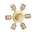 HY-MS Hand Spinner ハンドスピナー 指スピナー 超耐久性 高速回転 ストレス解消 暇つぶし 3~5分平均スピン (ハンドスピナー 10)