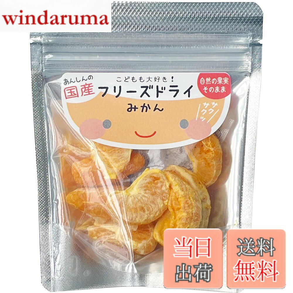 【9月1日ー9月15日まで100円オフ】【送料無料】げんき本舗 こどもも大好き! フリーズドライ(みかん)