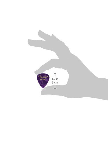 【送料無料】Fender ピック 351 SHAPE PREMIUM PICKS MEDIUM, PURPLE MOTO(12PACK)