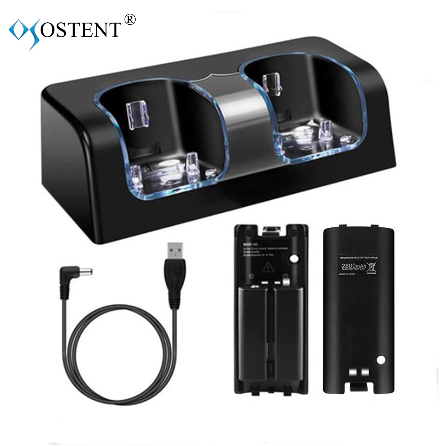 【送料無料】OSTENT 充電器 ドックステーション バッテリーパック2個付き Nintendo...