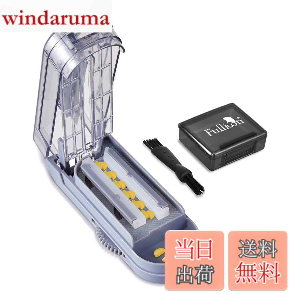 商品情報 商品の説明 主な仕様 【製品仕様】セット内容：ピルカッター1個+収納ケース1個+掃除用のブラシ1個。サイズ：[ピルカッター]10.5 x 3.8 x 3.5 cm。[収納ケース]4.5 x 4 x 1.8cm/個。重さ：[ピルカッター]77.1g。[収納ケース]7.5g/個。【複数の錠剤を一度にカット】1日の摂取量が多い方に最適。複数の薬やサプリを一度にまとめて効率的に分割できます。何度もカットする手間が省けます。1日分の作業を一度に済ませたい方にぴったりです。【安全安心】刃が隠れる仕様のため、子供に取られてしまっても、手を傷つける心配がございません。高齢者が誤って指を切るリスクも軽減できます。【精度アップ】側面と底部に滑り止めシリコンゴムが付いており、錠剤を正確な位置にしっかり固定してカットできます。カット位置のずれや錠剤の飛散のリスクなく、正確に薬を割ることができます。【サイズ調整可能】最大幅1.5cmの錠剤に対応しており、錠剤がピルカッターに入らない問題なく分割できます。【錆びにくい】錆びにくいステンレス鋼の刃を採用しているので、長時間使用しても、錆が生じません。【掃除用ブラシ＆収納ケース付き】ピルカッターのほかに収納スペースがあり、割った薬を収納できます。外出先での使用に最適です。さらに、掃除用ブラシも付属しているので、錠剤の粉を掃除するときも便利です。 # 【送料無料】Fullicon「AQ Swift Cut」ピルカッター 複数錠剤用 2分割 4分割 錠剤カッター 薬カッター 携帯用 持ち運び タブレットカッター ぴるかったー くすりかったー 収納ケースとブラシ付き(グレー) 毎日の薬やサプリメントの摂取は、忙しい現代人にとって簡単なことではありません。特に、多くの錠剤を同時に摂取する必要がある方には、一つずつカットする手間が大きな悩みとなります。そんな悩みに共感できる方におすすめなのが、Fulliconの「AQ Swift Cut」ピルカッターです。このカッターは複数の錠剤を一度に分割することができ、効率的に薬を準備できます。 AQ Swift Cutは、必要なサイズに合わせて2分割や4分割できるので、自分の体調やニーズに合わせて使えます。これにより、一日の薬の準備が一回で済むため、時間の短縮が図れます。さらに、刃が隠れる安全設計になっているため、お子様や高齢者の方でも安心して使うことができます。忙しい日常において、余計なストレスを減らす恩恵を受けられるのです。 ## 効率的に錠剤を分割するシステム Fulliconの「AQ Swift Cut」は、複数の錠剤を一度に分割する設計が特徴です。薬を毎日複数服用する方にとって、一つずつ薬を切るのは大変な作業です。このピルカッターは、最大1.5cm幅の錠剤に対応しており、複数の薬やサプリを同時にカットすることができます。時間を有効に使いたい方には特におすすめです。 また、内部には滑り止めのシリコンゴムが付いており、錠剤がカッターの中でずれることなく、正確に固定されます。これにより、カット位置がずれたり、錠剤が飛散したりする心配がありません。多くの方が抱えるカット時の不安を解消できるのは、このカッターの大きなメリットです。 使用しないときの収納にも工夫がされています。付属の収納ケースに割った薬を収納できるため、外出先でも持ち運びが容易です。掃除用のブラシも含まれているので、カッターの手入れも簡単です。これにより、常に清潔な状態を保つことができ、衛生面でも安心です。 さらに、AQ Swift Cutは錆にくいステンレス鋼の刃を使用しているため、長期間使用しても劣化しにくいという特性があります。安心して長く使える品質であることも、選ばれる理由の一つです。 ## 安全設計で安心の使用感 「AQ Swift Cut」のもう一つの特ごは、安全性に配慮されている点です。刃が隠れた設計になっているため、お子様がいる家庭でも安心して使用できます。薬を切る道具は鋭利な刃物を使用している場合が多く、特に高齢者や子供にとっては危険を伴うことがあります。しかし、このカッターはそのリスクを大幅に低減させています。 さらに、使い方も非常に簡単です。薬を置いてカッターの上部を押さえるだけで、簡単にカットができます。このシンプルな操作性が、多くの方から支持されている理由です。また、滑り止めが付いているため、不安定な状態で薬を切ってしまう心配もありません。 全体の設計が人間工学に基づいており、手に馴染みやすい形状となっています。このように、小さな配慮が重なり合って、毎日の使用を快適にしているのです。>お年寄りや力の弱い方でも安心して使える道具として、多くの方に手に取っていただけることでしょう。 安全性に加えて、性能も兼ね揃えているのが、この「AQ Swift Cut」の魅力です。使い続けるうちに、その便利さを実感されること間違いありません。 ## 収納性と持運びやすさ 「AQ Swift Cut」ピルカッターは、その設計により携帯性が非常に優れています。セット内容にはピルカッターに加え、使い勝手の良い収納ケースと掃除用のブラシが含まれています。この収納ケースに薬を入れれば、外出先でもスムーズに薬を取り出すことができます。 持ち運びしやすいサイズ感は、日常生活だけでなく旅行や出張などのシチュエーションでも便利です。ケース自体もコンパクトで、ポケットやカバンにすっぽり収まるため、場所を選びません。薬を切る際に必要なものが全て揃っているこのカッターですが、その携帯性の高さも見逃せません。 カット後の薬の粉が周りに飛び散ることは避けたいものです。その点においても、カッターに付属する掃除用のブラシが役立ちます。粉をサッと掃除すれば、常に清潔な状態を保てるので、衛生面でも安心です。ブランクな状態で持ち運ぶことができるのは、忙しい方には特に大きな魅力と言えるでしょう。 さらに、このカッターは機能性だけでなくデザイン性も兼ね備えています。シックで洗練されたグレーの色合いは、見た目にも心地よさを提供します。毎日の薬のセルフケアも、少しでも楽しい気分で行えるとうれしいですね。 この「AQ Swift Cut」で、あなたの健康管理をもっとスムーズに、そして楽しくしてみませんか？ ## まとめ - Fullicon「AQ Swift Cut」は、複数の錠剤を同時にカット可能 - 安全設計で、お子様や高齢者でも安心して使える - 使い方が簡単で、忙しい日常にぴったり - 錆びにくいステンレス鋼素材を使用 - 持ち運びやすく、収納ケースとブラシ付き この機会に、あなたの日常に「AQ Swift Cut」を取り入れて、薬の管理をより効率的に行いましょう。