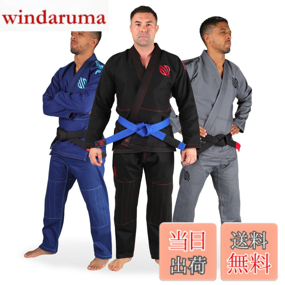 Sanabul Essentials V.2 超軽量 防縮加工 BJJ柔術着 (ネイビー 色：ブラック、サイズ：A1