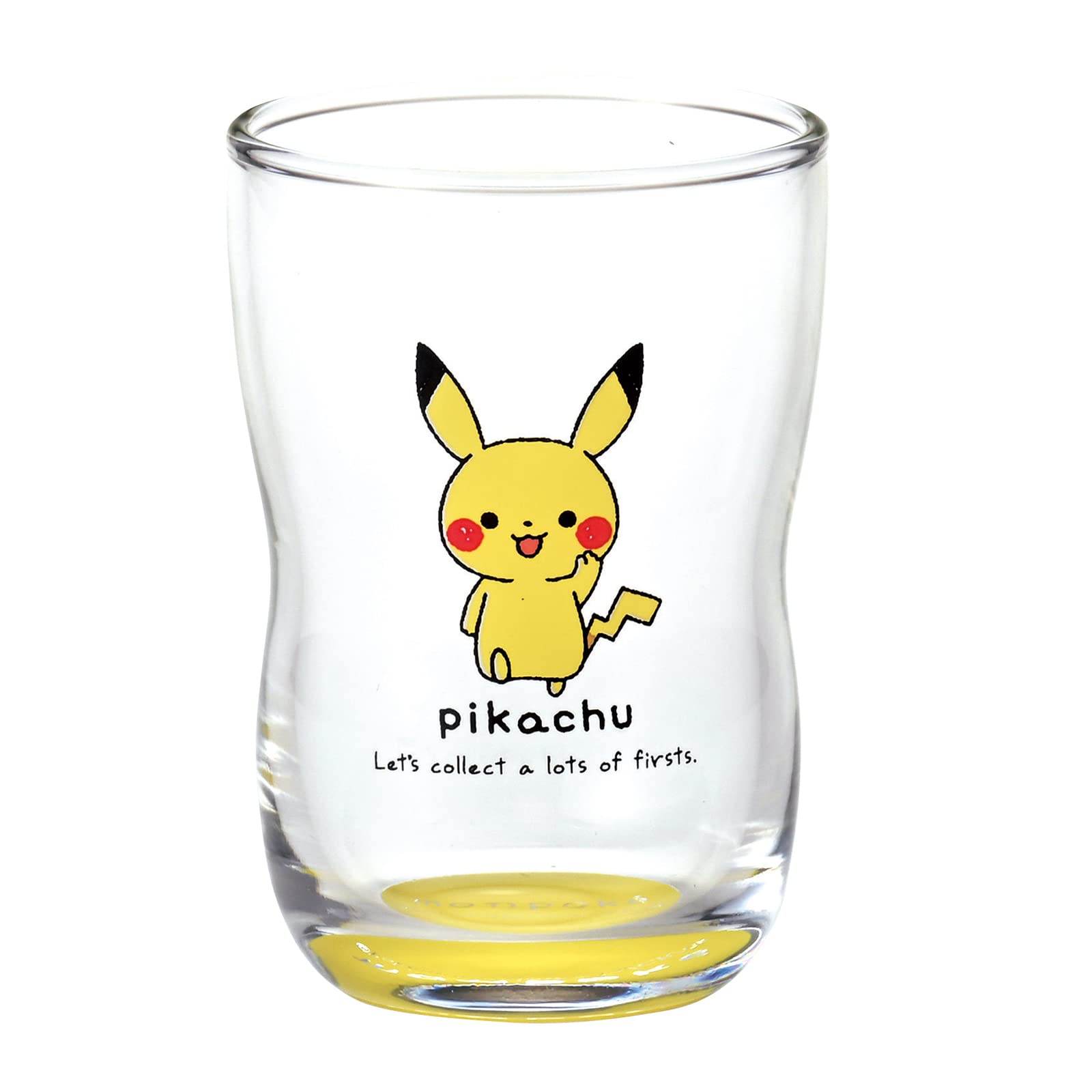 乐天商城 - 【送料無料】金正陶器 「 ポケットモンスター 」 モンポケ ピカチュウ グラス ガラス タンブラー コップ 高さ約9cm グラス イエロー 黄色 日本製 色：ピカチュウ、サイズ：6.3 cm x 9.3 cm