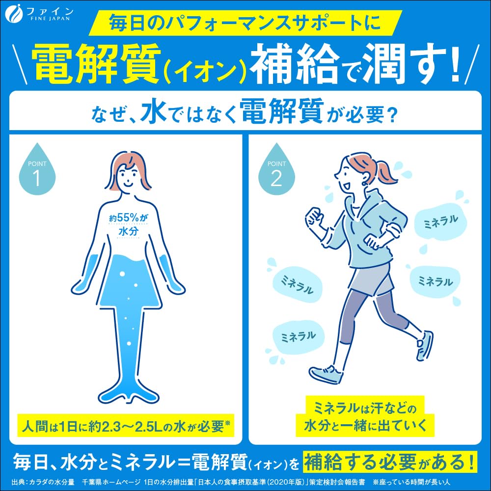 windarumaの【送料無料】ファイン イオンドリンク スポーツドリンク味 バリエーション 色：青、サイズ：スポーツドリンク味 22包x3個｜アングル3
