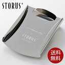STORUS スマートマネークリップ メンズ シルバー カードホルダー付きミニ財布 ストラス