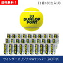 ボール ダンロップ [DUNLOP] FORT フォート 1箱（1缶2球入/30缶/60球） [ITF/JTA公認球] ウインザーオリジナル 2023