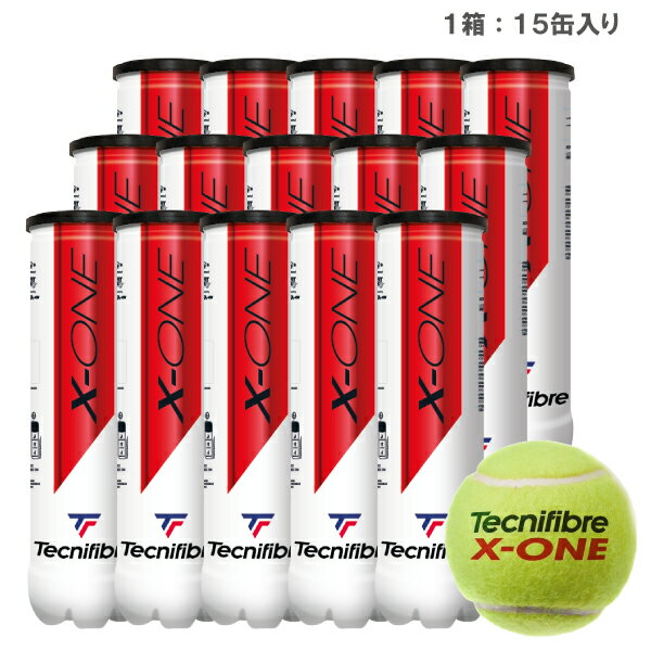 テクニファイバー エックス ワン 1箱 5ダース (1缶4球入/15缶/60球) [ Tecnifibre X-ONE 硬式テニスボール ] JTA/ITF公認球