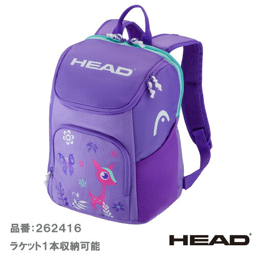 メーカーヘッド 品名Kids Tour Backpack 14L Coco 品番262416 カラーPU サイズ30×36×16cm 素材95%ポリエステル/5%ナイロン 機能ラケットキャパシティ×1ラケットコンパートメント×1アクセサリージッパーポケット×1 発売日2026年9月