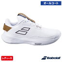 バボラ SFX エボ AC W ウィンブルドン (Babolat SFX EXO AC W WIMBLEDON 3A1S25C939 WH×AD) テニスシュー...