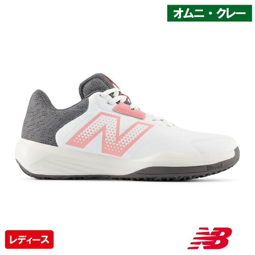メーカーニューバランス 品名696 v6 O 品番W6963FI2E サーフェスオムニ・クレーコート 対象性別レディース サイズ22.0-25.5cm カラーWHITE×PINK 幅2E 素材(アッパー)人工皮革 素材(ミッドソール)合成底 素材(アウトソール)ゴム底 機能NデュアN デュランス 備考日本ソフトテニス連盟公認メーカー エントリープレーヤー向け女性用オムニ/クレーコート「696 v6」にシーズナルカラーが登場。フィット感の良いシームレスアッパーには、肌触りのいいマイクロファイバー付き合成皮革を使用し、ストレスフリーな履き心地を実現。抜群の衝撃吸収性とクッション性に、弾力性まで兼ね備えたミッドソールと、フルレングスに搭載したフォーム素材が足下に豊かなクッション性を提供し、快適なプレーをサポート。