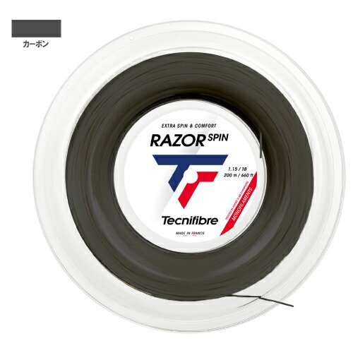 テクニファイバー レーザースピン 1.15mm ロール（tecnifibre RAZOR SPIN 04GRASPI）硬式テニスストリング ポリエステル【メーカー取寄せ商品】