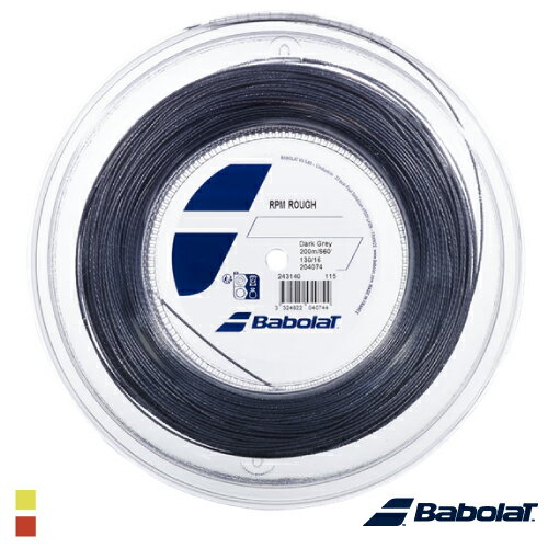バボラ RPM ラフ 200M ロール (243140) (RPM-ROUGH-R) [ Babolat ポリエステル ストリング ]【メーカー取寄せ商品】