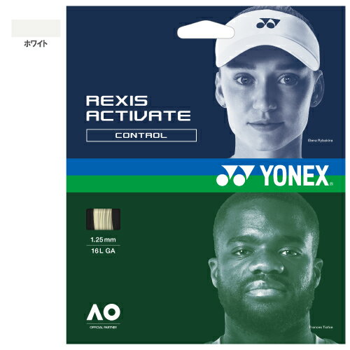 乐天商城 - ヨネックス レクシス アクティベート ホワイト (YONEX TGRAC125/TGRAC130 011) ナイロン(マルチ) ストリング