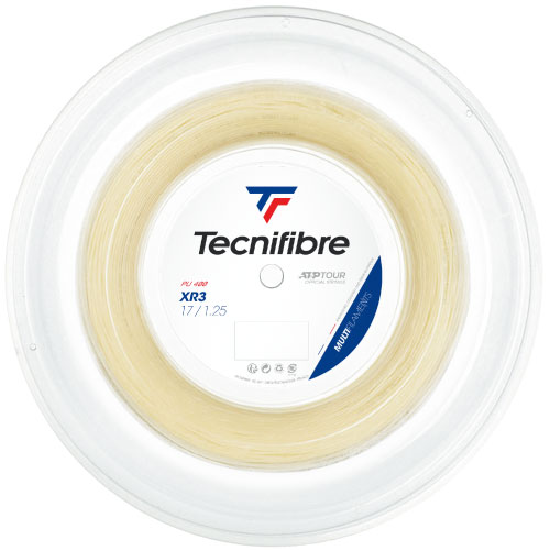 テクニファイバー エックスアール 3 ナチュラル 200M ロール (tecnifibre XR3 01RXR) ナイロン マルチフィラメント ストリング 【メーカー取寄せ商品】