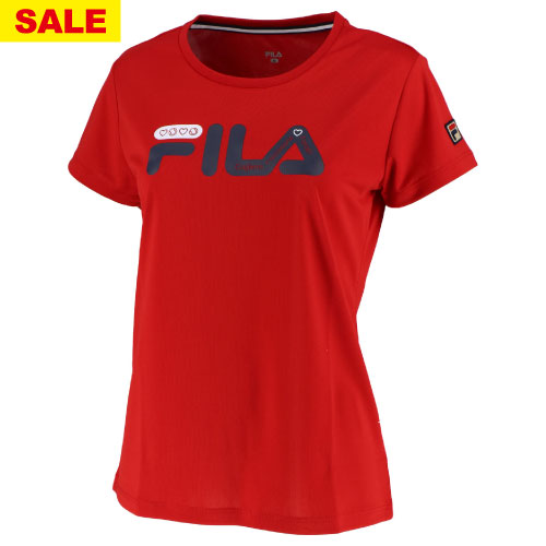 楽天ウインザーラケット楽天市場店【ネットバーゲン】フィラ グラフィックTシャツ（VL1979-11）[FILA LS レディース]※ウインザーオリジナル