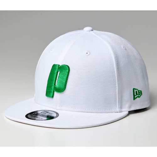 プリンス ニューエラ Pロゴフラットキャップ （ PN001 - 146 ホワイト ）[ prince CP アクセサリー ]21FW