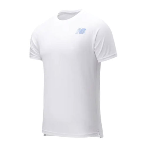 ニューバランス ラリークルーショートスリーブTシャツ（MT11411-WT）[new balance MS メンズテニスウエア]