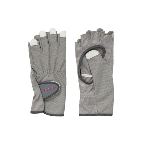 ダンロップ 【レディス】グローブ ハーフタイプ （両手セット）（TGG0119W-GRY）[DUNLOP ACC アクセサ..