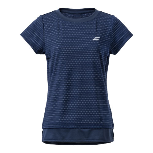 【ネットバーゲン】バボラ PURE SHORT SLEEVE SHIRT （ BWG2374 - NV00 ）[ Babolat LS レディース ]22FW(4)