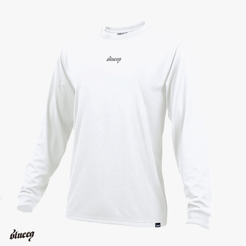 uCN L/S DRY TEE i BQAS - 00009 - WHITE j[ blueeq MS Y ]22FW