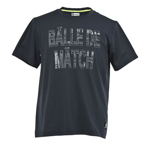 【SALE】バルデマッチ デザインロゴTシャツ （ BDM - B1105 - 042 ）[ Balle de match Tennis MS メンズ ]22FW【メーカー取寄せ商品】